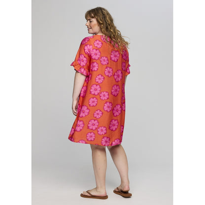 Studio SAda Dress Dress Orange with pink