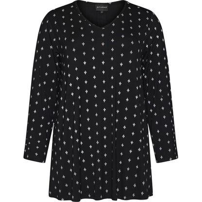 Studio SBerit Blouse Blouse black with white flowers