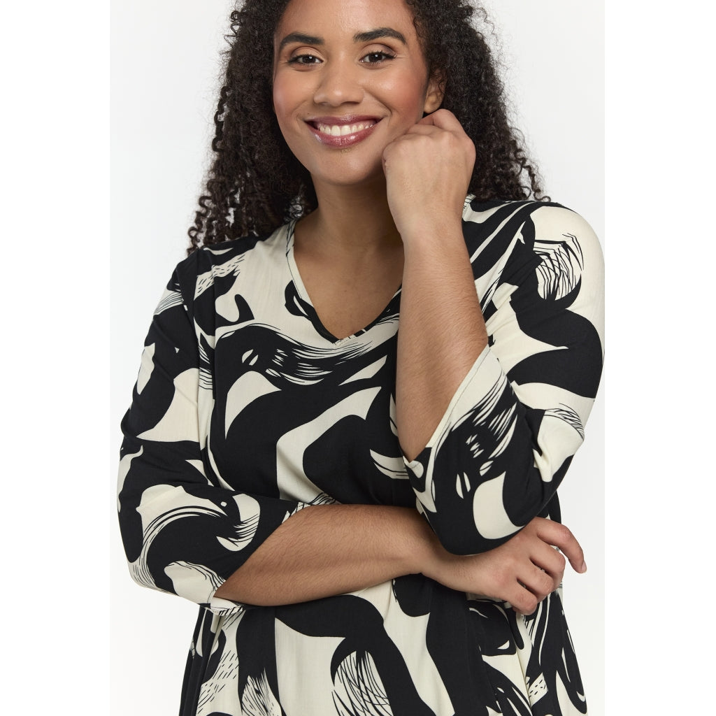 Studio SBirgitte Dress Dress Black with white design
