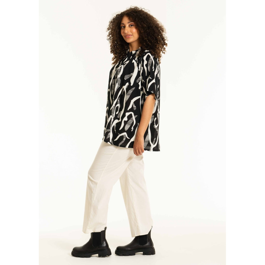 Studio SBirret Wide Trousers Trousers Off-White