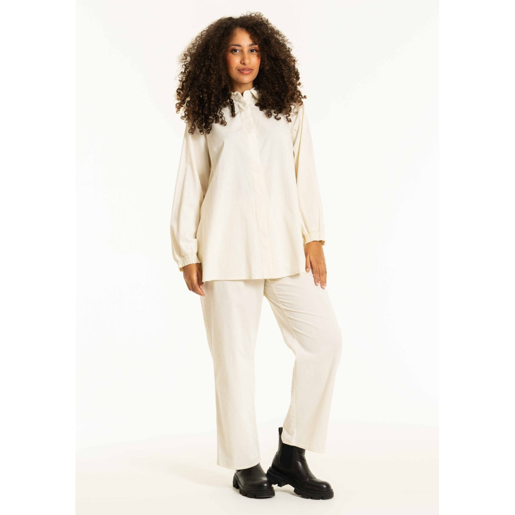Studio SBirret Wide Trousers Trousers Off-White
