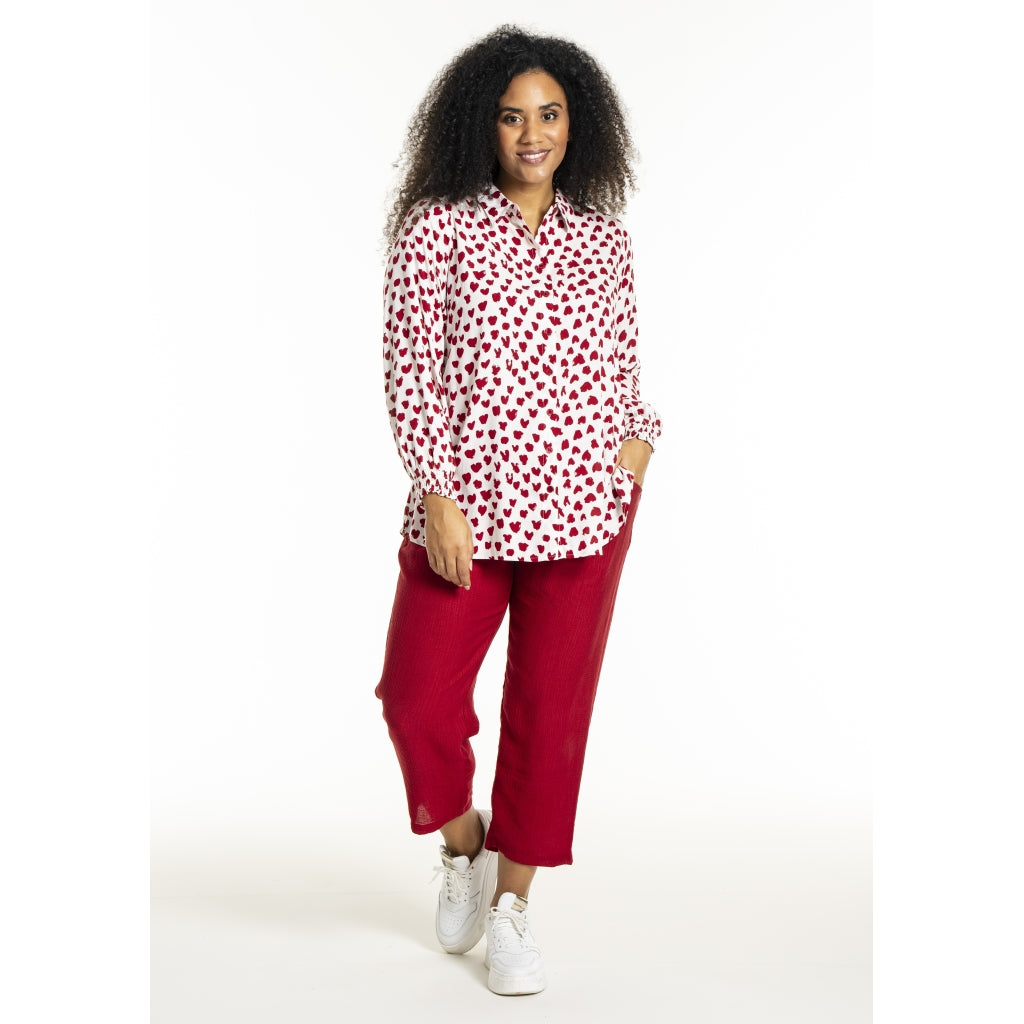 Studio SBitta Shirt Shirt White with red hearts