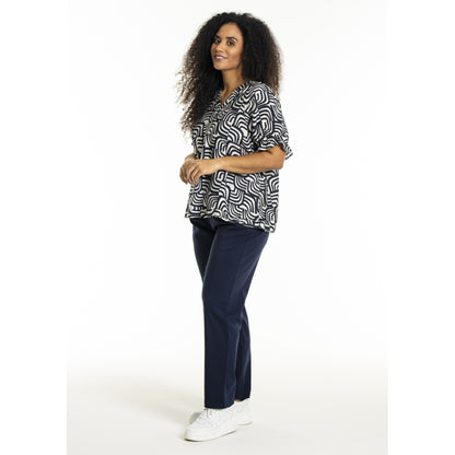 Studio SDasie Blouse Blouse Navy/Off-White