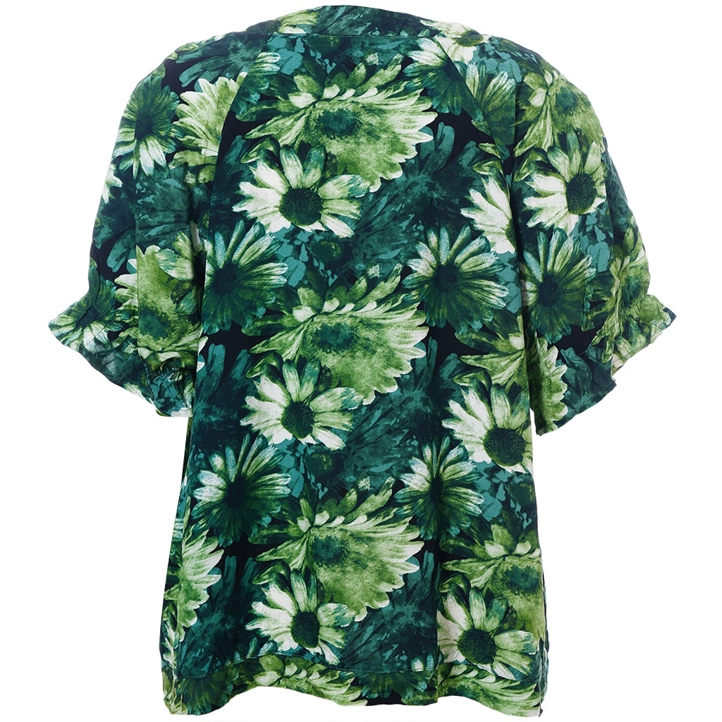 Studio SDasie Blouse Blouse Green flower mix
