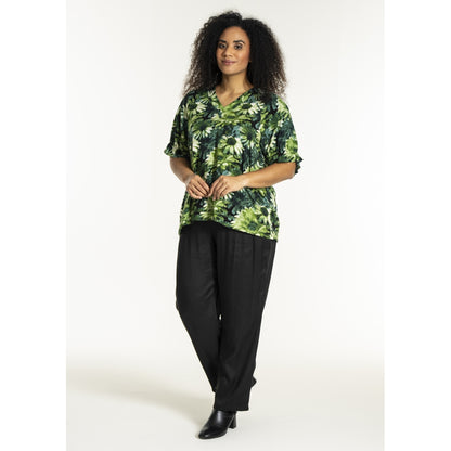 Studio SDasie Blouse Blouse Green flower mix