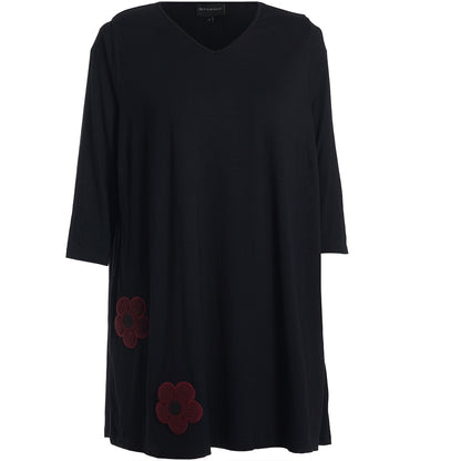 Studio SDitte Tunic Tunic Black with bordeaux