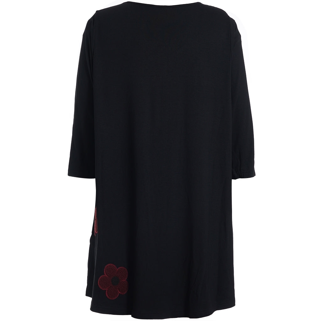 Studio SDitte Tunic Tunic Black with bordeaux