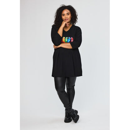 Studio SDitte Tunic Tunic Black with bird print