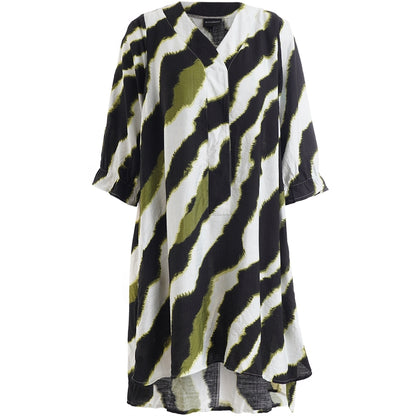 Studio SElma Shirt Shirt Black with offwhite and green flash
