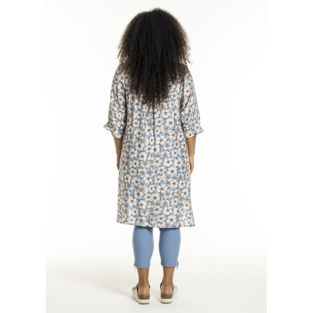 Studio SElma Tunic Tunic Blue/Sand flowers