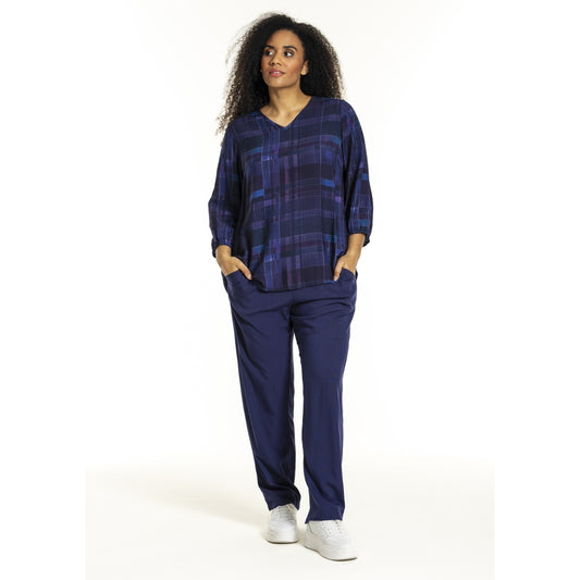 Studio SEmmy Blouse Blouse Purple Checks