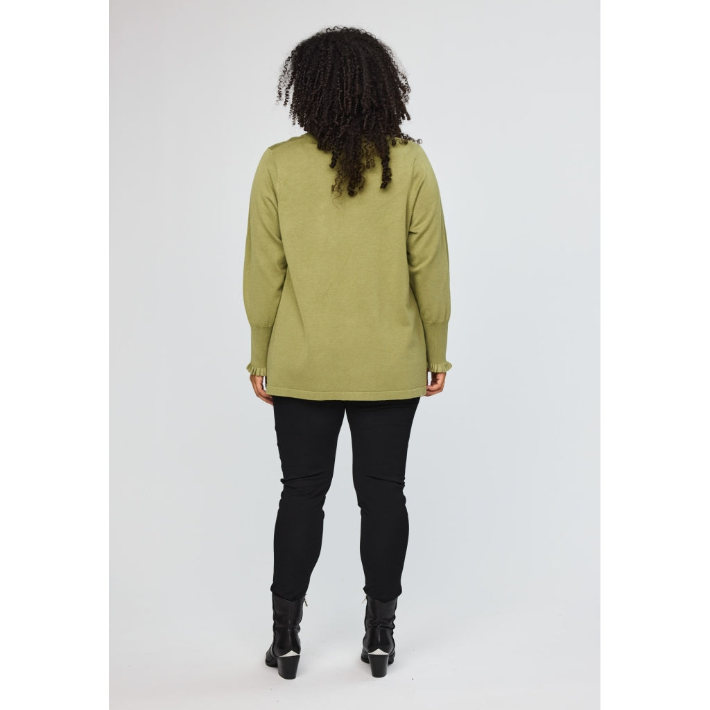 Studio SEva Carigan with tieband Cardigan Green