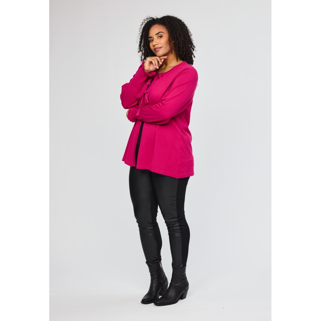 Studio SEva Carigan with tieband Cardigan Pink