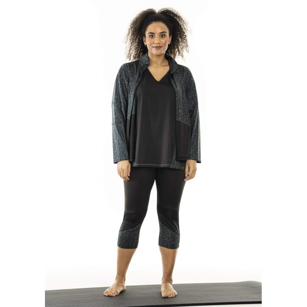 Studio SFitness Jacket Jacket Black with dusty green
