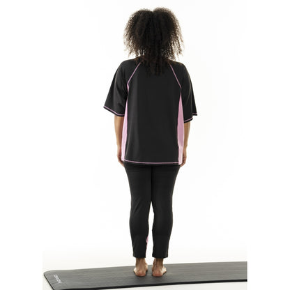 Studio SFitness T-shirt T-Shirt Black with dusty rosa