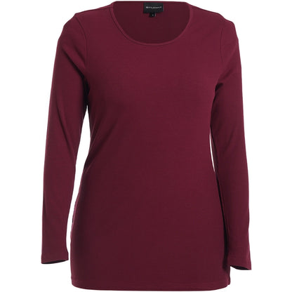 Studio SFlo rib blouse Blouse Bordeaux