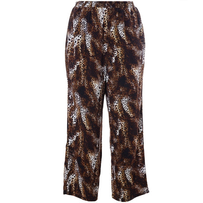 Studio SFria loose trousers Trousers Brown Leoprint