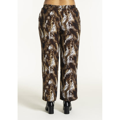 Studio SFria loose trousers Trousers Brown Leoprint