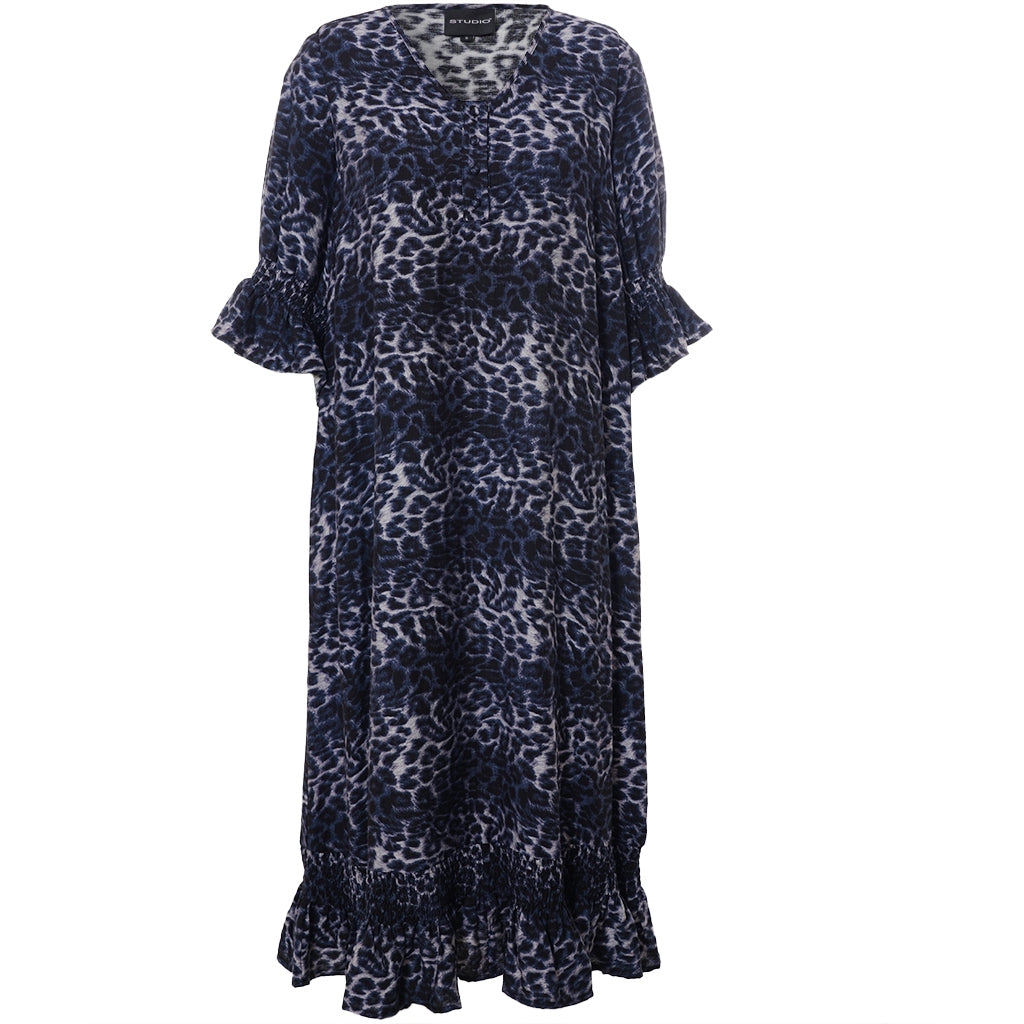 Studio SGena Dress Dress Navy animal print