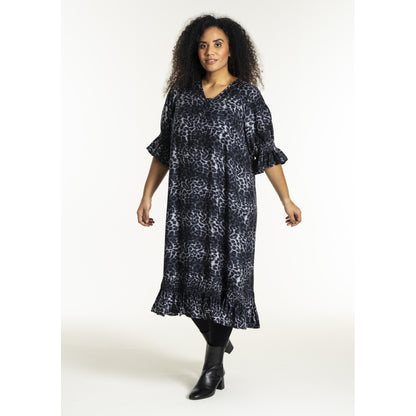 Studio SGena Dress Dress Navy animal print