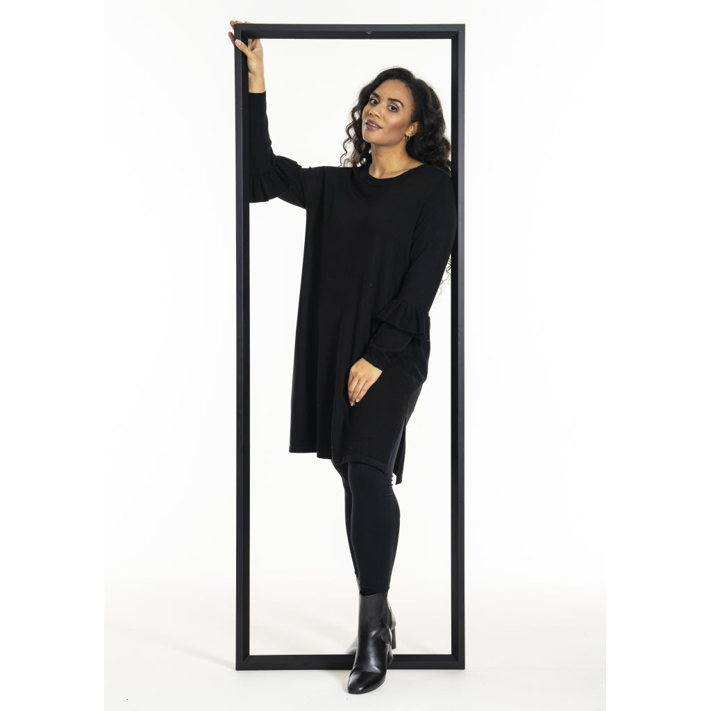 Studio SGitten knitted dress Dress Black