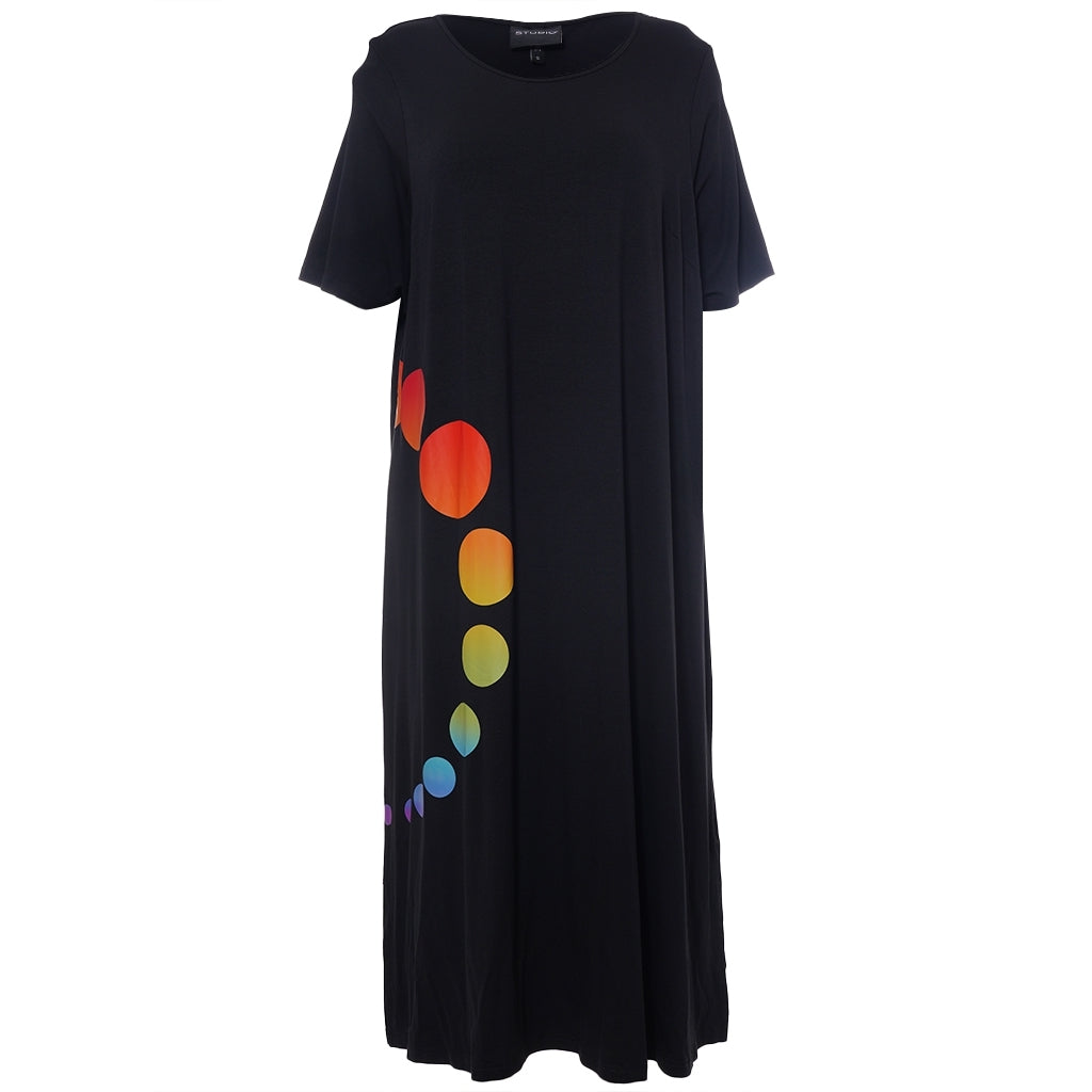 Studio SHana Dress with print Dress Black with Multi colour