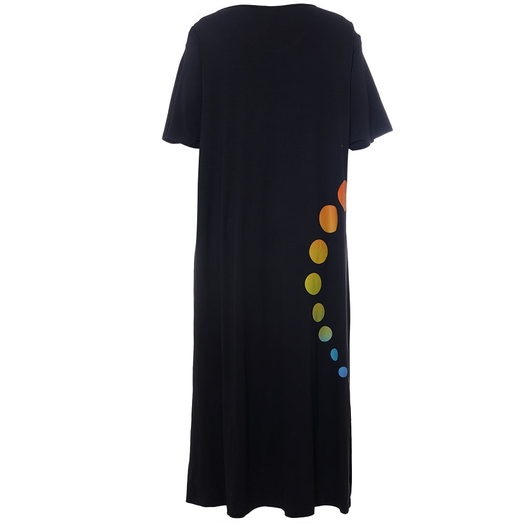 Studio SHana Dress with print Dress Black with Multi colour
