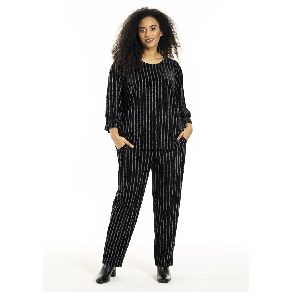 Studio SHerla Trousers Trousers black with Silver