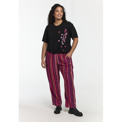 Studio SHolga Trousers Trousers Pink Stripes