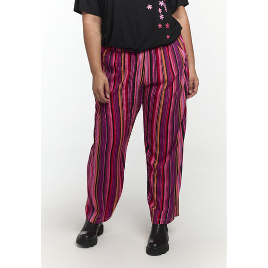 Studio SHolga Trousers Trousers Pink Stripes