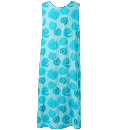 Studio SIdun Long Dress Long Dress Blue with blue roses