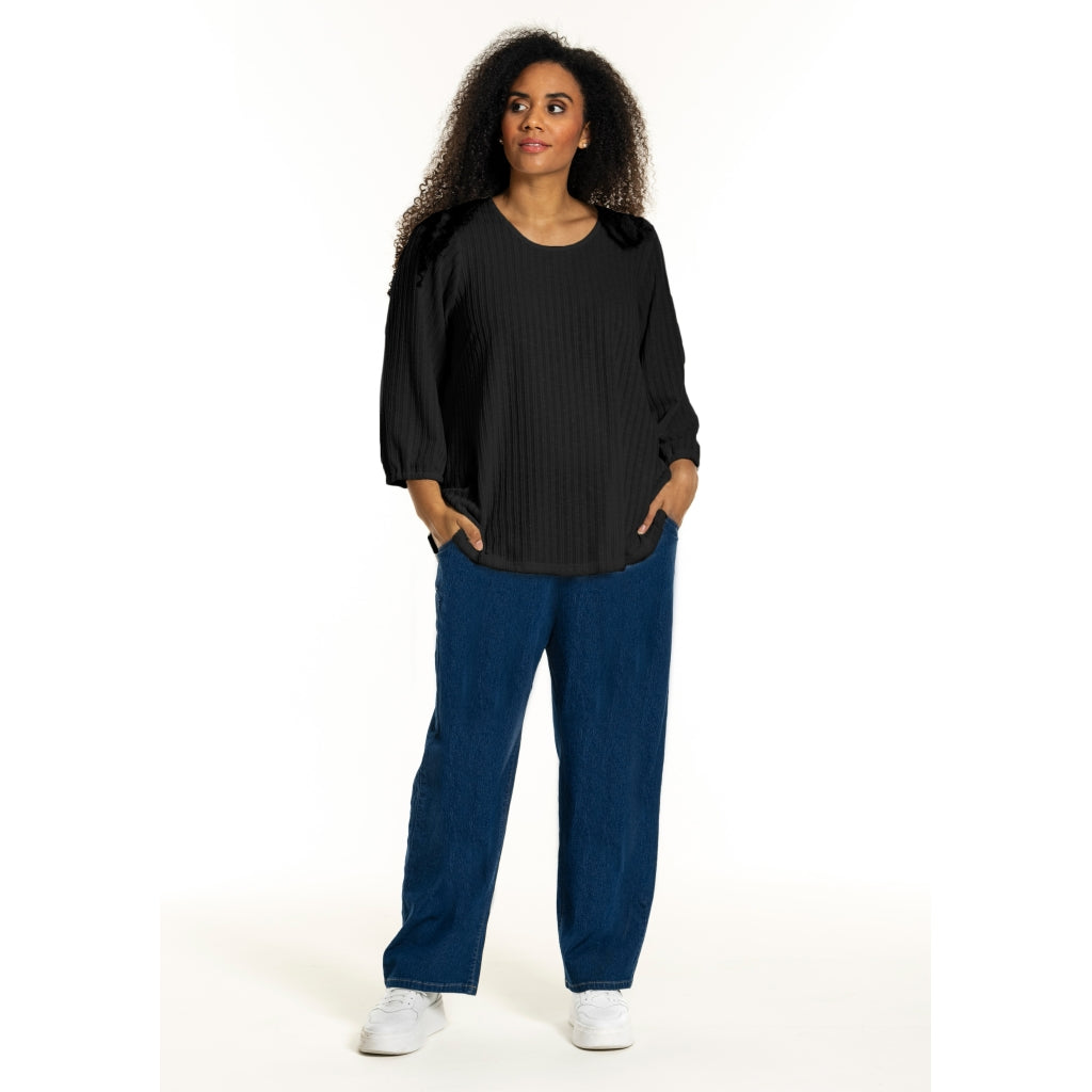 Studio SIlana Knitted Blouse Blouse Black
