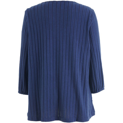 Studio SIlana Knitted Blouse Blouse Navy
