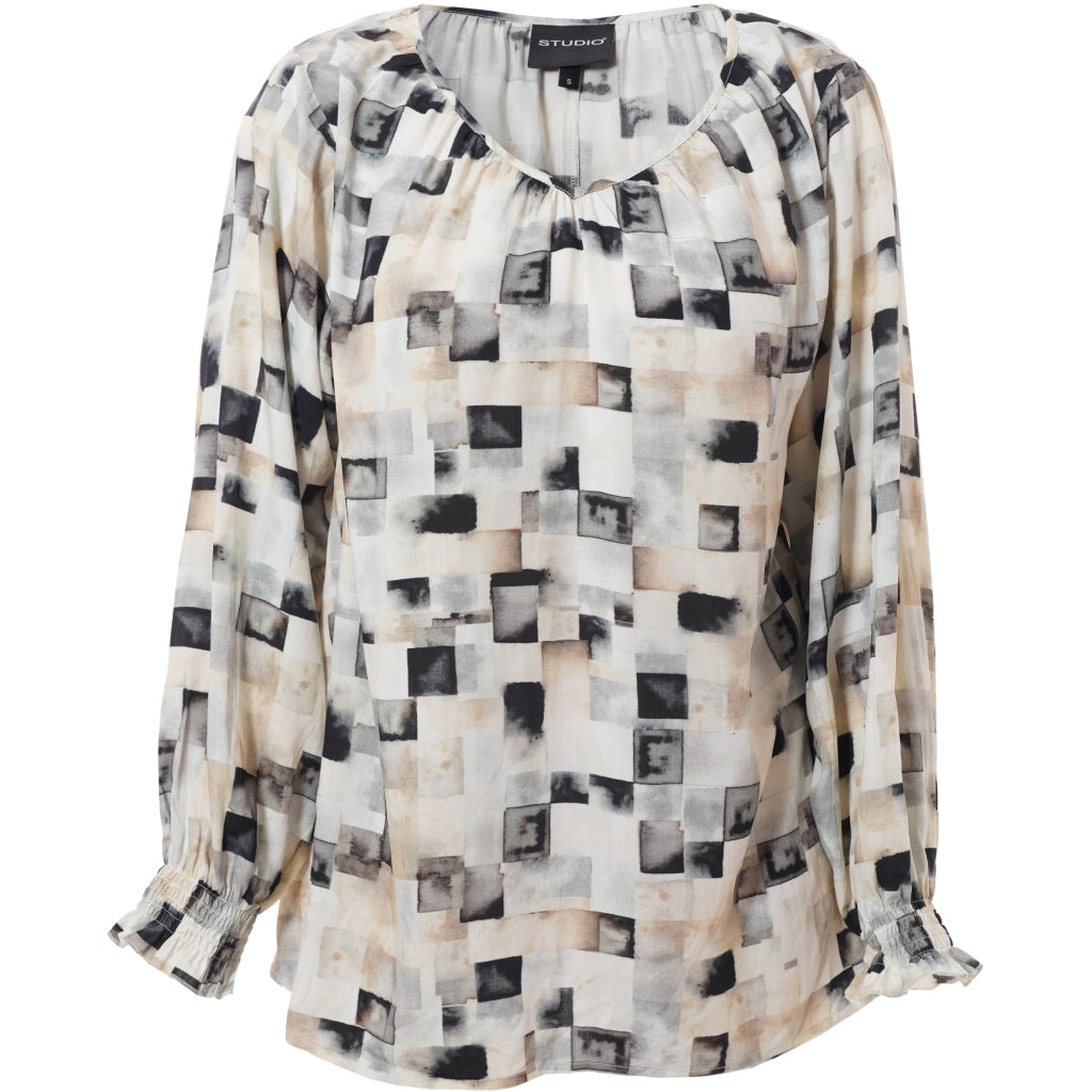 Studio SIngred Blouse Blouse Sand melange mix boxes
