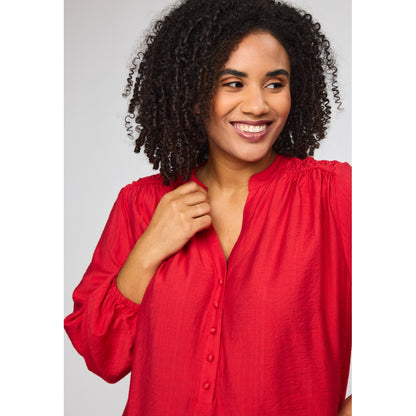 Studio SIsla Tunic with smock Tunic Red