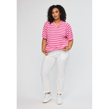 Studio SJessia Blouse Blouse Pink white stripe