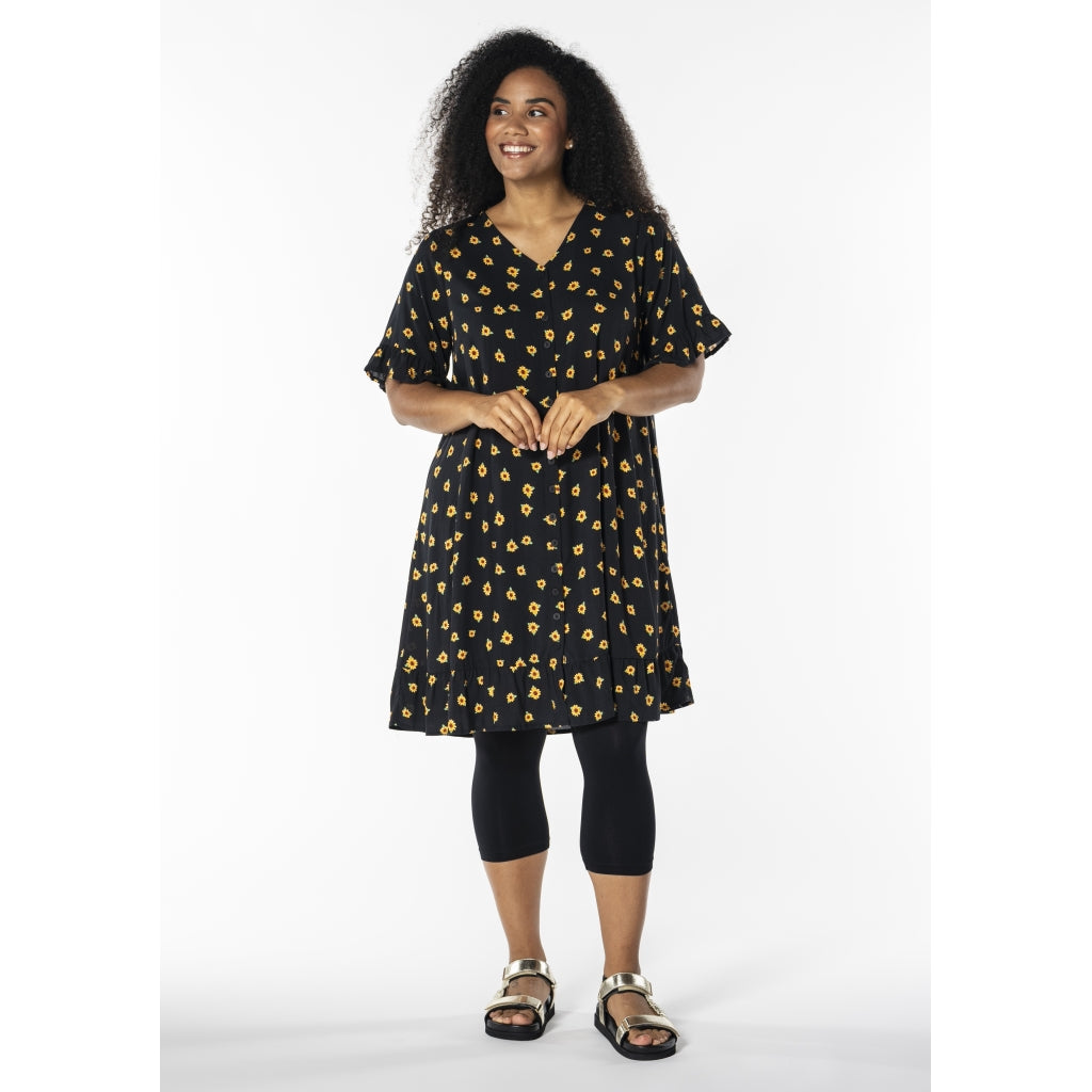 Studio SJette Dress Dress Black with sunflower