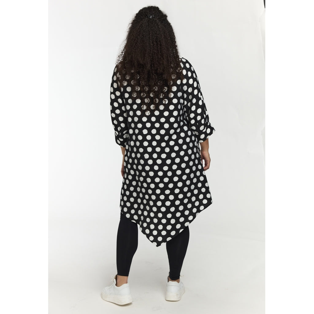 Studio SJuline Tunic Tunic Black with white dots