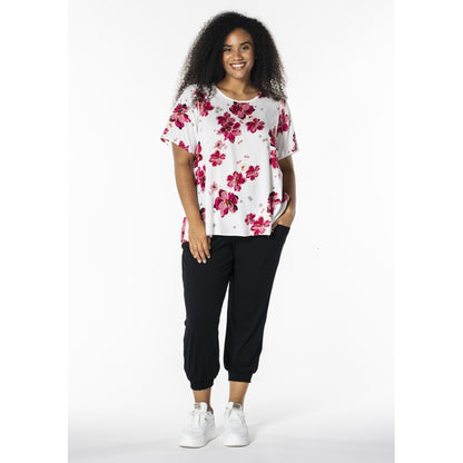 Studio SKimma Blouse Blouse White with pink flowers