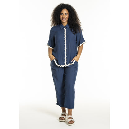 Studio SLea Shirt Shirt Blue + Offwhite
