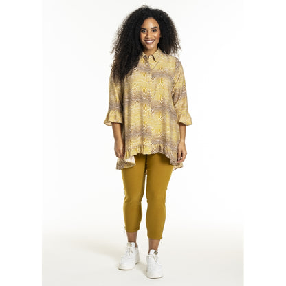Studio SLena pants with zipper 7/8 Pant Yellow