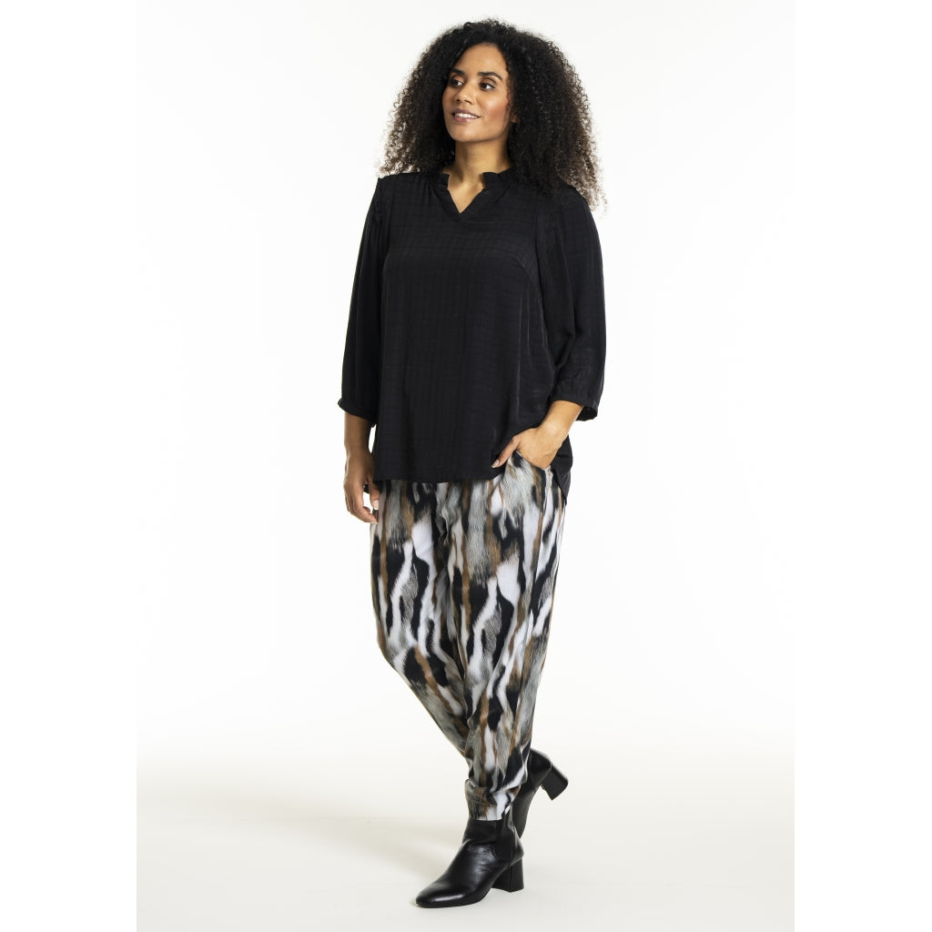 Studio SLilly Shirt with flounces Shirt Black