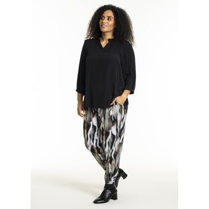 Studio SLilly Shirt with flounces Shirt Black