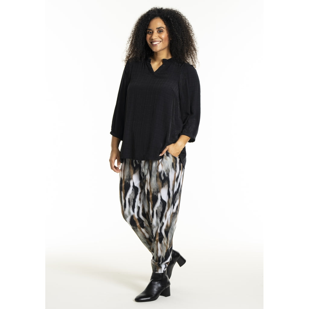 Studio SLilly Shirt with flounces Shirt Black