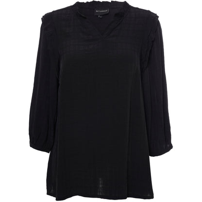 Studio SLilly Shirt with flounces Shirt Black