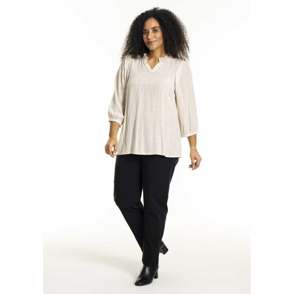 Studio SLilly Shirt with flounces Shirt Sand
