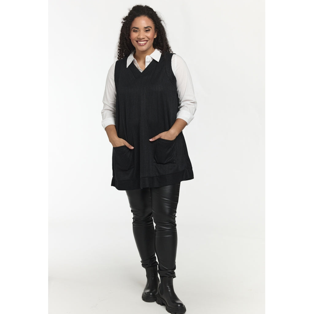 Studio SLily Vest Dress Dress Black
