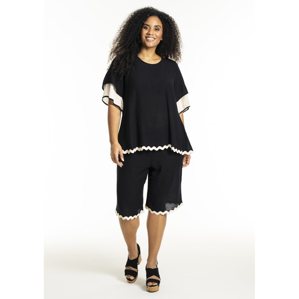 Studio SLone Blouse Blouse Black + Offwhite