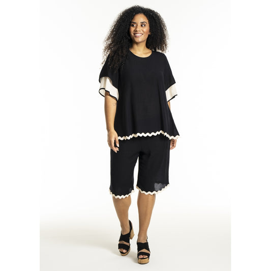 Studio SLone Blouse Blouse Black + Offwhite