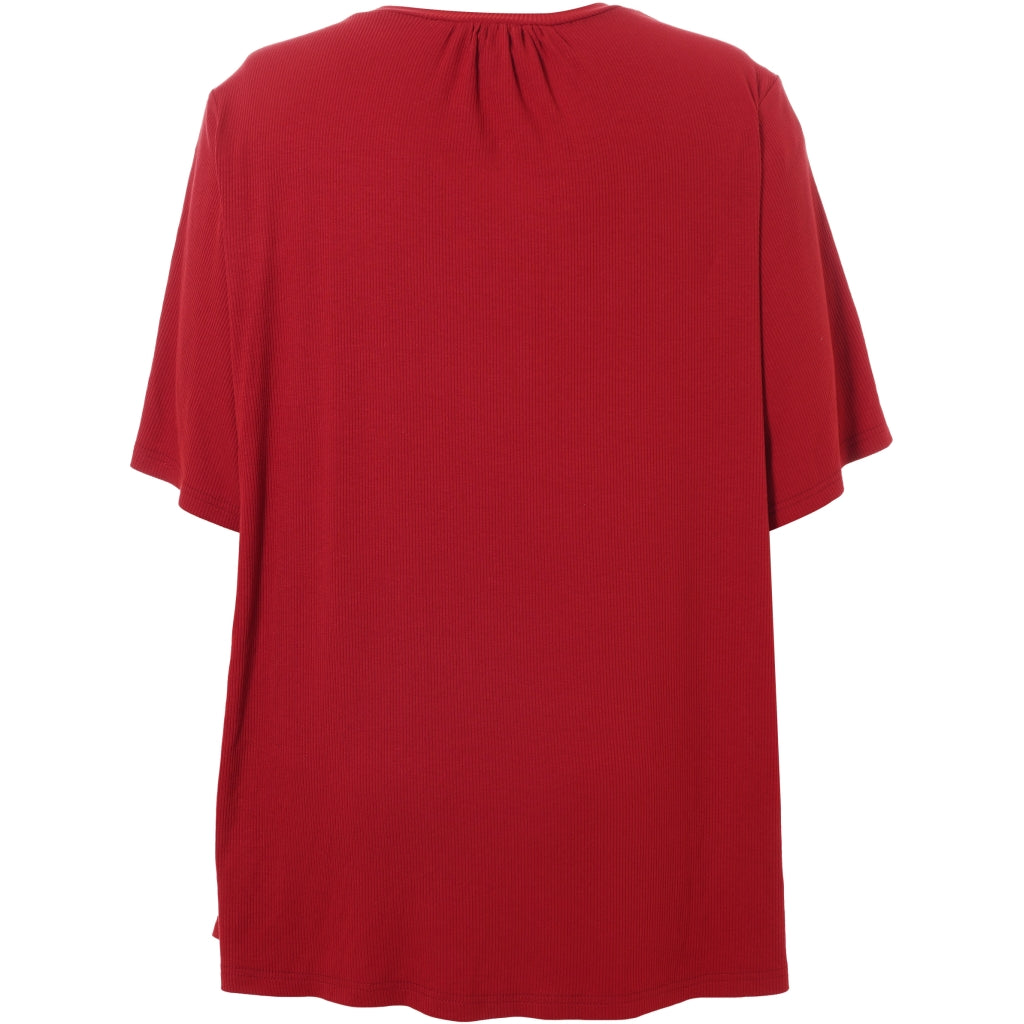 Studio SLykke rib T-shirt T-Shirt Raspberry